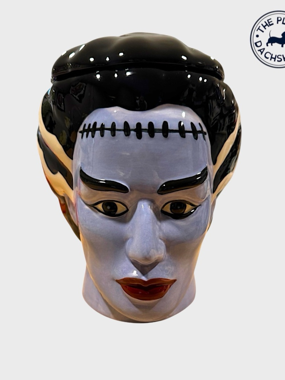 Vintage Ceramic Bride Frankenstein Cookie Jar